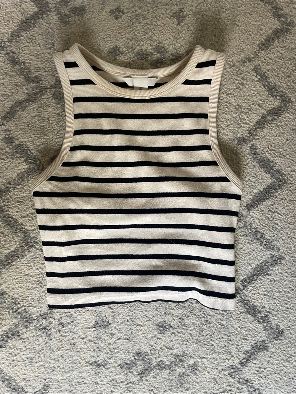 H&M striped tank size L